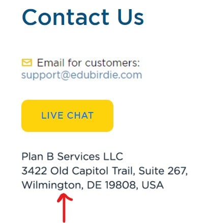 EduBirdie address